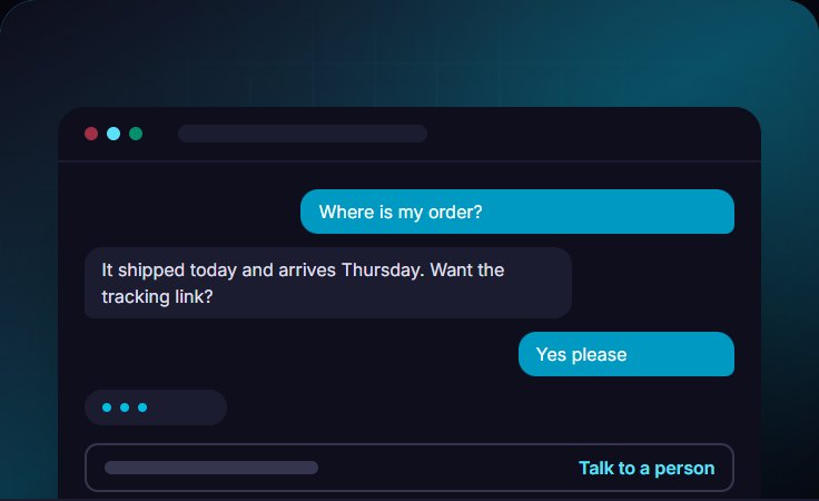 AI customer support chatbot: illustration