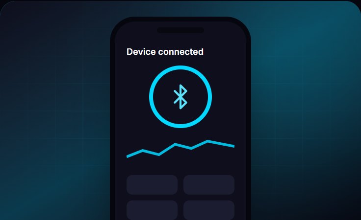 Companion app for connected hardware: illustration