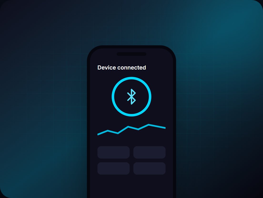 Companion app for connected hardware: illustration