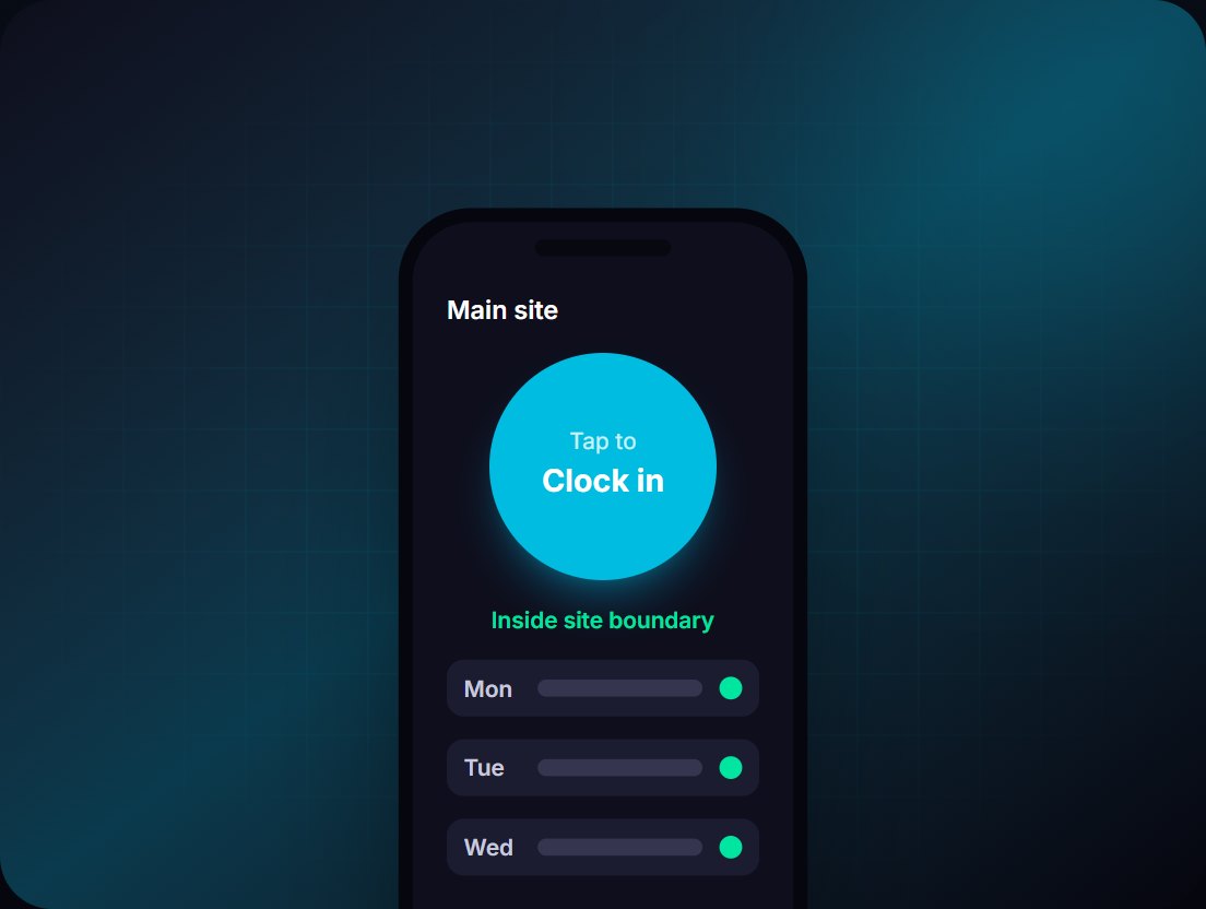 Timesheet and attendance mobile app: illustration